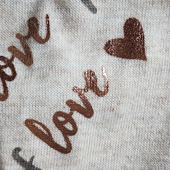 Little Lass 3-piece Metallic Heart Full of Love Jacket/Shirt/Pants Set Size 3T - Picture 11 of 16